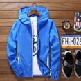 thumbnail image 1 of JIANJIA Mens Coats And Jackets Solid Color Hooded Long Sleeve Casual Plus Size Zipper Cardigan Autumn Winter Outerwear Streetwear, 1 of 3