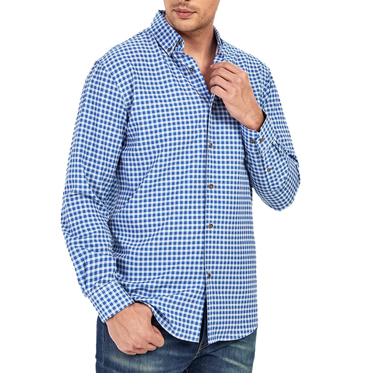 winter dress shirts qolati Mens Christmas Shirts Casual Printed Long Sleeve Button Up Dress Shirt Male Winter Festival Shirts Santa Claus Party Hawaii Blouses Top