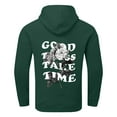 thumbnail image 1 of JIANJIA Mens Hoodies And Sweatshirts Autumn Winter Floral Letter Print Hooded Long Sleeve Sweater Casual Coat Outwear, 1 of 5