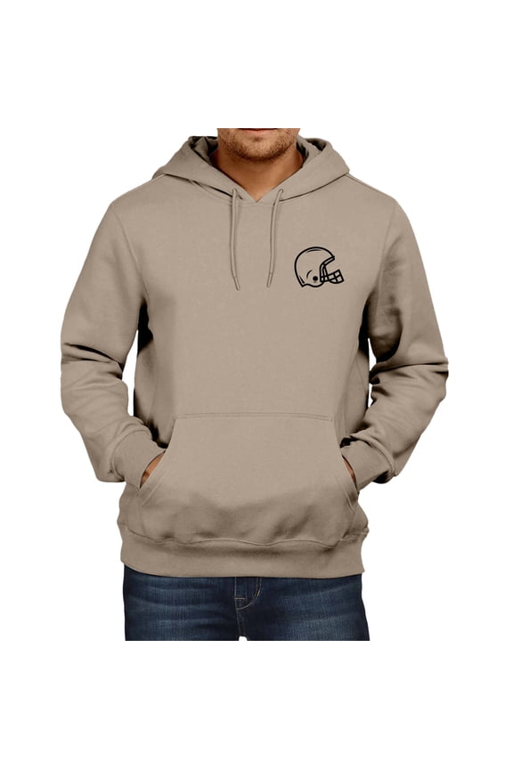 Mens T-Shirts Football Graphic Baggy Hoodies Long Sleeve Loose Fit Comfy Autumn Winter Tops Streetwear