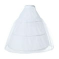 thumbnail image 1 of JIANJIA Skirts for Women Summer Solid Color Full Shape 3 Ball Gown Petticoat Underskirt for Wedding Dress Holiday Wear,White,One Size, 1 of 8