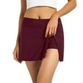thumbnail image 1 of JIANJIA Swim Suits For Women 2025 Summer Solid Color High Waist Split Hem Swimming Skirt Sports Yoga Tankini Swim Bottoms Holiday Wear,Wine,XL, 1 of 7