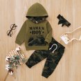 thumbnail image 1 of JIANJIA Toddler Boys Outfit Sets Letter Print Hoodie Long Sleeve Sweatshirts With Pants Autumn Winter Daily-Wear, 1 of 5