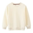 thumbnail image 1 of JIANJIA Toddler Girls Tops & T-Shirts Fall Winter Solid Color Crew Neck Long Sleeve Clothes Holiday Wear, 1 of 3