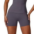 thumbnail image 1 of JIAOCHU  High Waist Yoga Shorts for Women's Tummy Control Fitness Athletic Workout Running Shorts with Deep Pockets, 1 of 9
