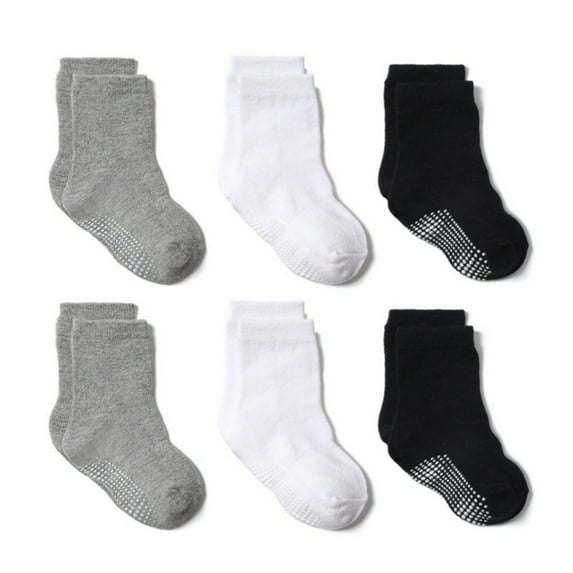 JIAOCHU Toddler Non-Slip Ankle Socks Baby Anti-skid Grips Socks for Infant Kids B 0-1Years