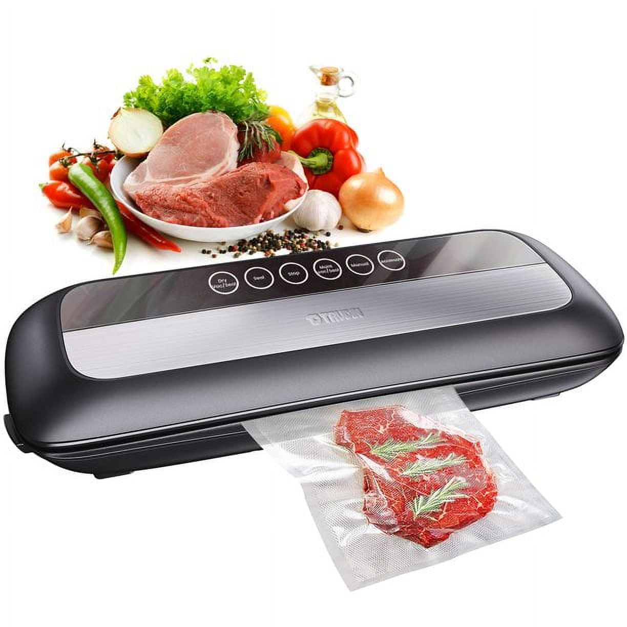JIAOCHU Vacuum Sealer Machine, Automatic Vacuum System for Food Savers