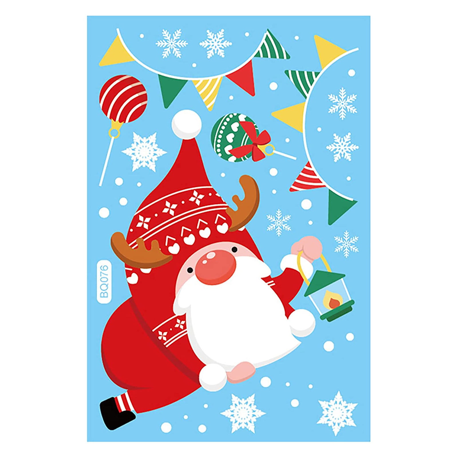 JIASEN Christmas Window Clings Stickers Christmas Window Cling Stickers ...