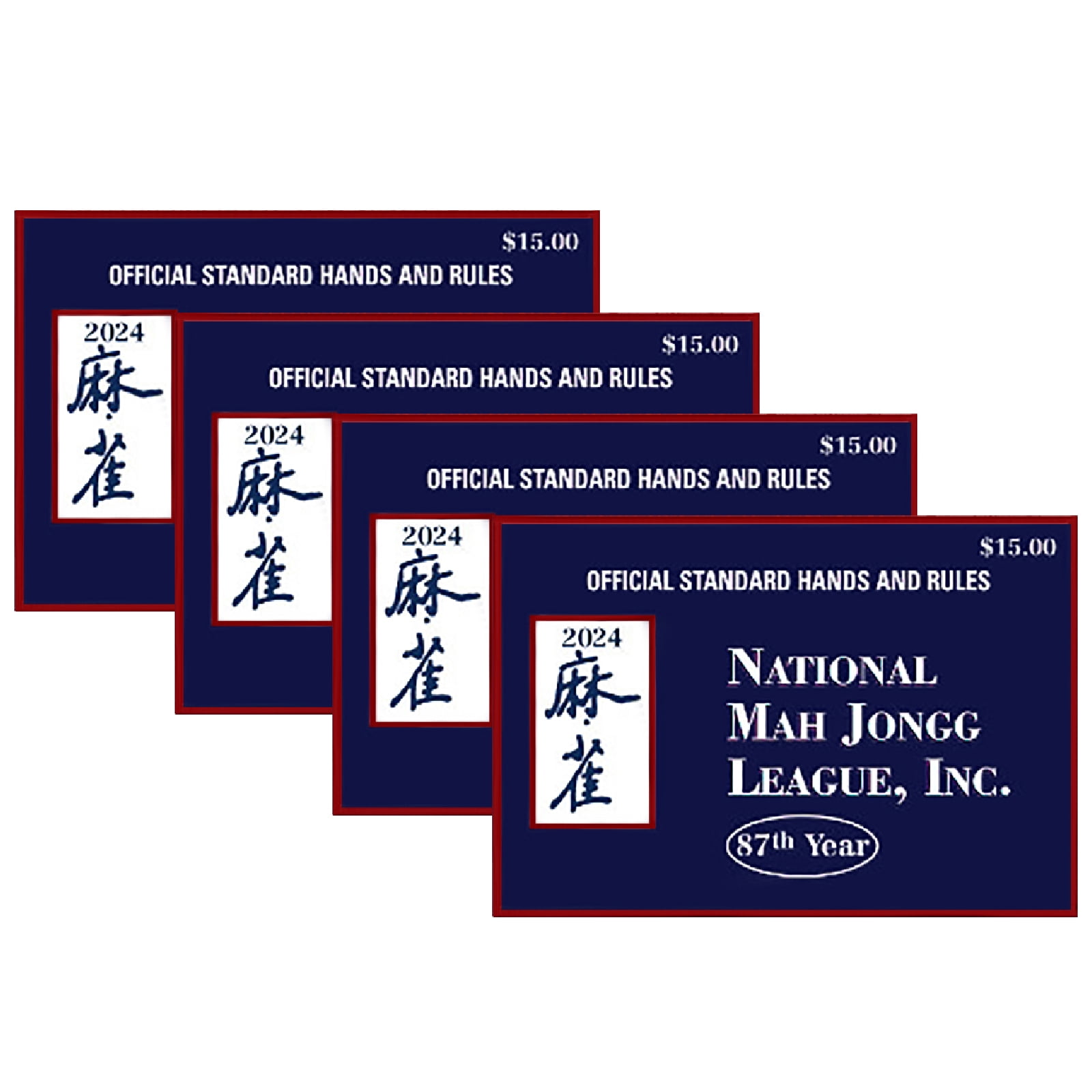 JIASEN Mah Jongg League 2024 Large Size Card, Mah Jongg Card, National
