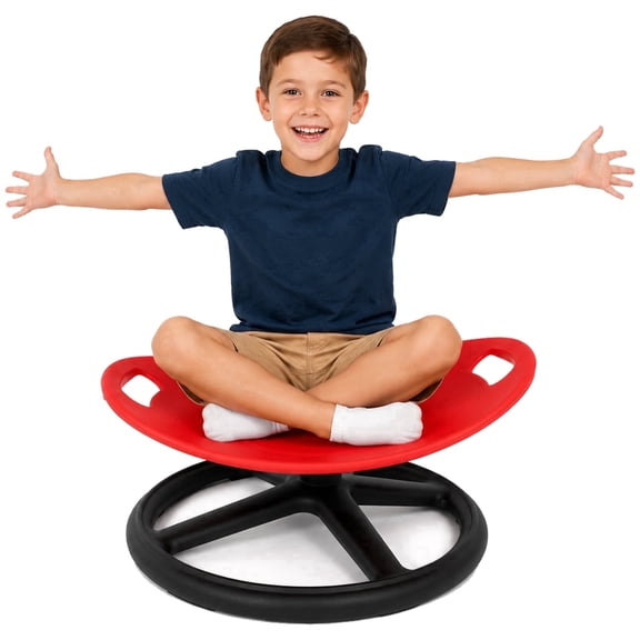 GVUHR Spin Chair for Autism Kids, Swivel Seat for Children Red