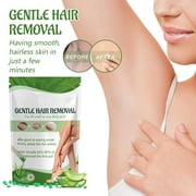 JIASONJY Hair Removal Wax Beads, Aloe Sensitive Hair Removal Wax Depilatory for Face, Leg, Bikini , Armpit Area Depilatory Hair Removal Men and Women