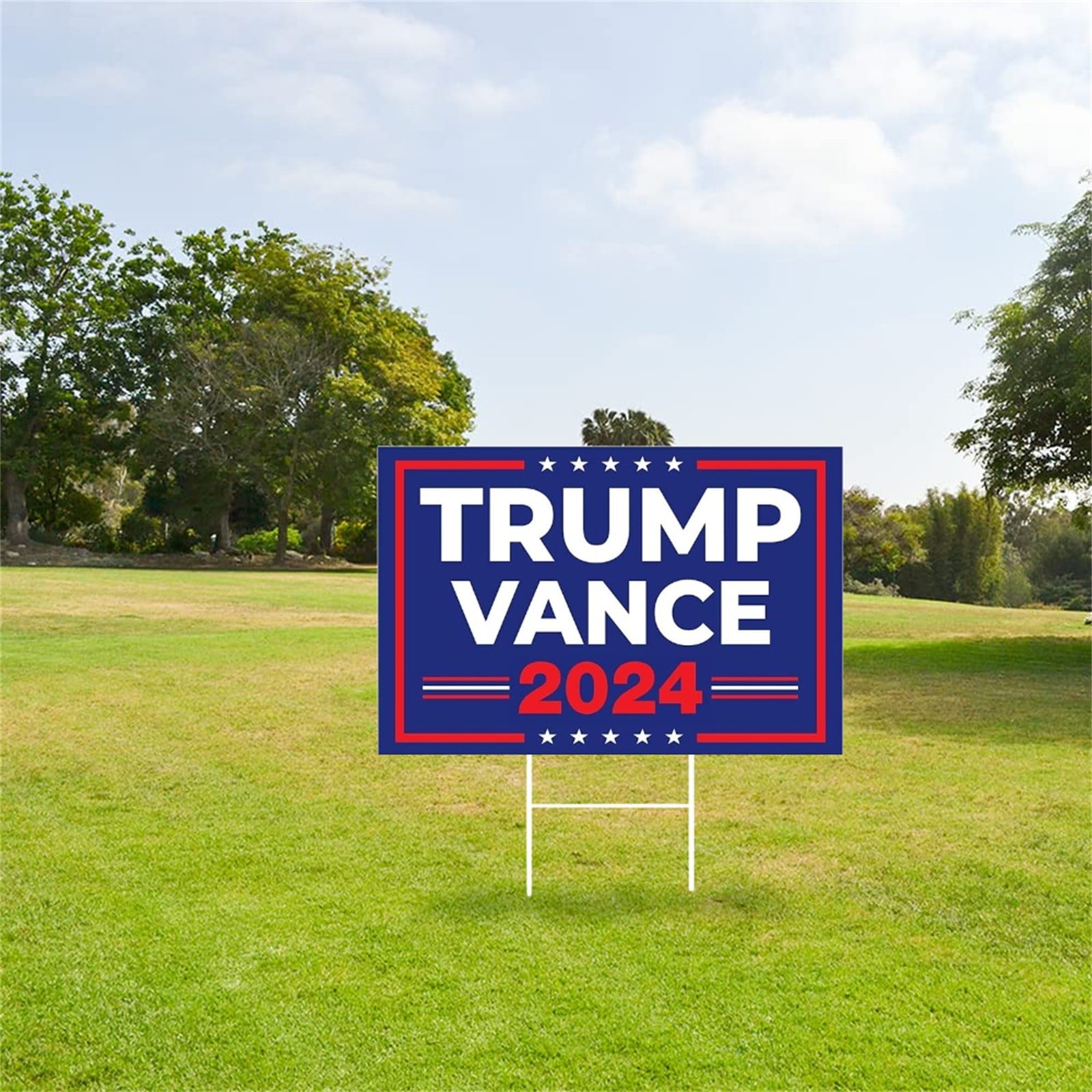 JIASONJY Trump 2024 Yard Sign with HStakes Double Sided 18x12 Inch Trump Take America Back