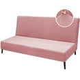 thumbnail image 1 of JIATER Futon Slipcovers Stretch Armless Futon Bed Covers Machine Washable Furniture Protector,Gray Rose, 1 of 7