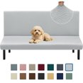 thumbnail image 1 of JIATER Futon Slipcovers Stretch Armless Futon Bed Covers Machine Washable Furniture Protector,Silver Gray, 1 of 7