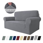 JIATER 1-Piece Sofa Cover Stretch Couch Cover Washable Sofa Slipcover Furniture Protector for Loveseat Sofa,Light Gray
