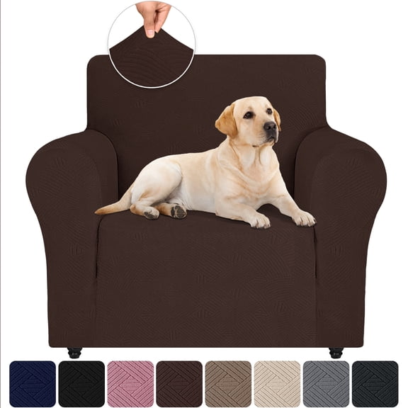 JIATER 1-Piece Armchair Sofa Cover Stretch Couch Cover Washable Sofa Slipcover Furniture Protector for Armchair,Coffee