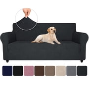 JIATER 1-Piece Sofa Cover Stretch Couch Cover Washable Sofa Slipcover Furniture Protector for 3 Cushion Sofa,Dark Gray