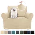 thumbnail image 1 of JIATER 1-Piece Armchair Sofa Cover Stretch Couch Cover Washable Sofa Slipcover Non-Slip Furniture Protector,Beige, 1 of 8