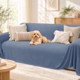 thumbnail image 1 of JIATER Sofa Cover Sectional Couch Cover for L Shape Sofa Towel Throw Sofa Blanket Slipcover for 3 Cushion Couch,78"x134",Blue, 1 of 10