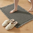 thumbnail image 1 of JIATER Waffle Bathroom Rugs 24x17,Soft Absorbent Bath Mat Non-Slip Backing Quick Dry Washroom Mats,Olive Green, 1 of 9