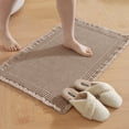 thumbnail image 1 of JIATER Waffle Bathroom Rugs 32x20,Soft Absorbent Bath Mat Non-Slip Backing Quick Dry Washroom Mats,Brown, 1 of 9