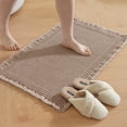 thumbnail image 1 of JIATER Waffle Bathroom Rugs 32x20,Soft Absorbent Bath Mat Non-Slip Backing Quick Dry Washroom Mats,Brown, 1 of 9