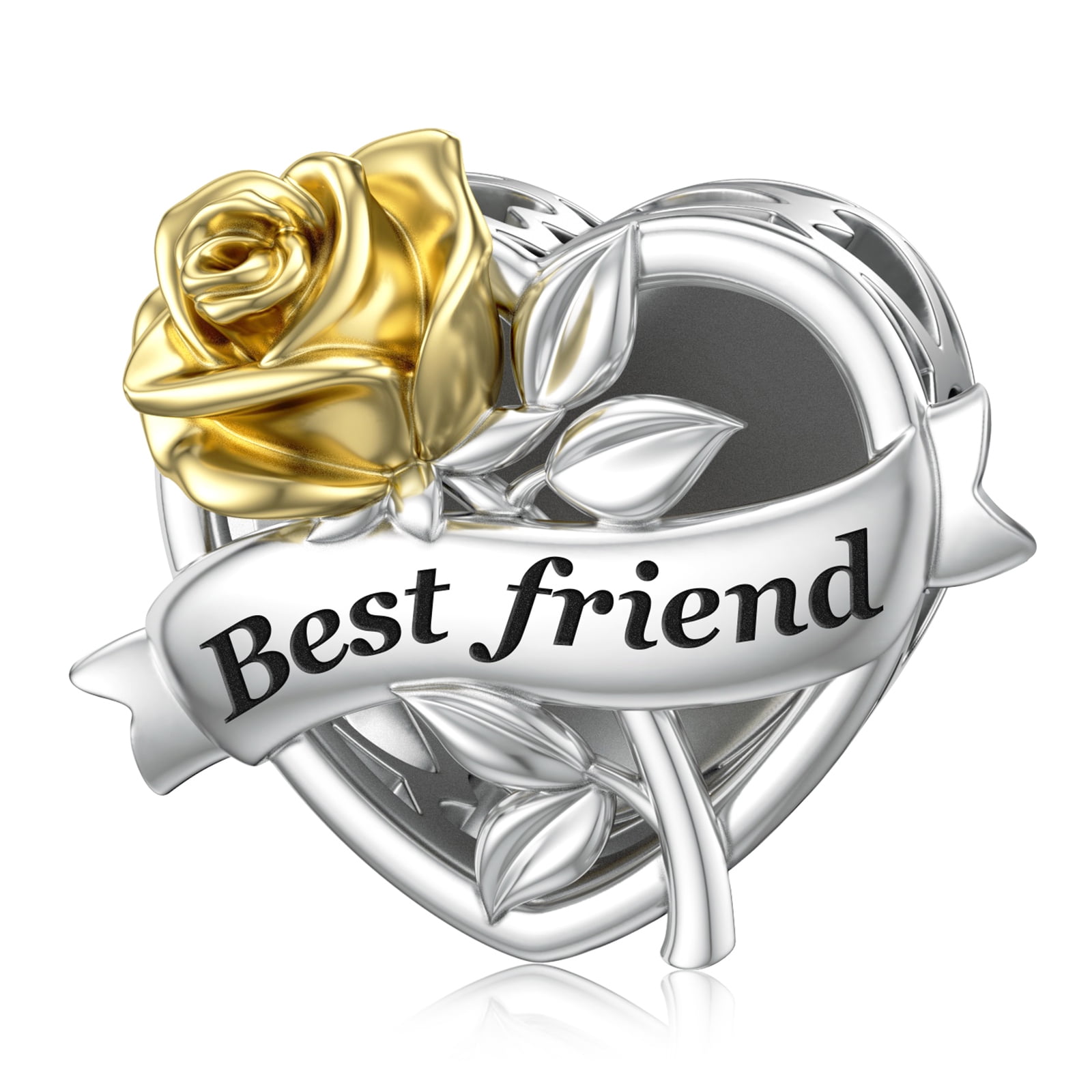 JIAYIQI Best Friend Charms Fit Charm Bracelet Birthday Friendship