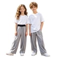 thumbnail image 1 of JIAYUE Boy's Kids Pants Full Length Lightweight Straight Leg Solid Color Pants For Summer Outdoor Play Loose Fit Casual Trousers With Pockets Breathable Daily Comfortable Wear ,9-10 Years, 1 of 5