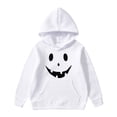 thumbnail image 1 of JIAYUE Boy's Sweatshirt For Kids Loose Long Sleeve Pullover Hoodies Soft Fleece With Halloween Print Graphic Design For Winter Comfortable Casual Everyday Versatile Tops,3-4 Years, 1 of 4
