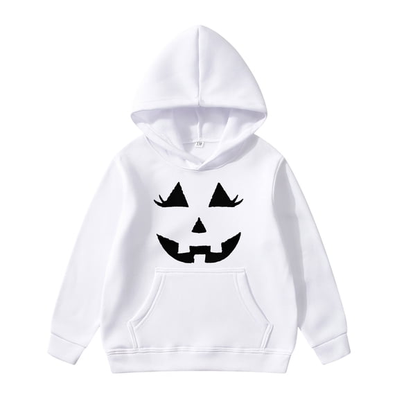 JIAYUE Boy's Sweatshirt For Kids Loose Long Sleeve Pullover Hoodies For Soft With Halloween Print Graphic Design For Winter Comfortable Casual Everyday Versatile Tops,9-10 Years