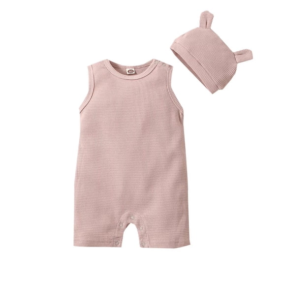 JIAYUE Boys Clothes Sets Solid Color O-Neck Baby & Sleeveless Romper 7 Pc Jumpsuit Bodysuit For Toddler Comfortable Soft Breathable Casual Wear Versatile Kids Outfits