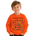 thumbnail image 1 of JIAYUE Boys Crew Neck Sweatshirt Dinosaur Alphabet Graphic Print Long Sleeve Pullover Tops for Fall Workout Wear,13-14 Years, 1 of 4