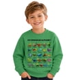 thumbnail image 1 of JIAYUE Boys Crew Neck Sweatshirt Dinosaur Alphabet Graphic Print Long Sleeve Pullover Tops for Festival Gathering,13-14 Years, 1 of 4