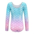 thumbnail image 1 of JIAYUE Boys Girls Jumpsuits O-Neck Fashionable Printed Long Sleeve Gymnastics Dance Training Clothes Suitable For 3 12 Years Old Lovely Children Bodysuits, 1 of 3