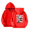thumbnail image 1 of JIAYUE Boys Girls Sweatshirt Long Sleeve Kids Sports Shirt Casual Hoodie Pullover Hooded With Pocket Suitable For Teen Breathable Children Tops, 1 of 7