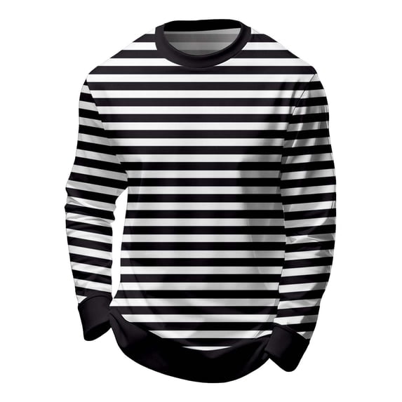 JIAYUE Boys Girls Sweatshirts Kids Striped Long Sleeve Crewneck Casual Comfortable Soft Pullover Stylish Children Tops