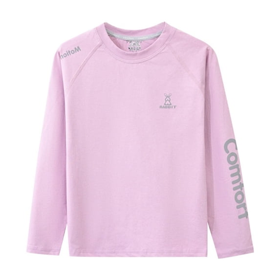 JIAYUE Boys Girls Tops Quick Dry Long Sleeve Sport Shirt Solid Color For Children Breathable Outdoor Wear