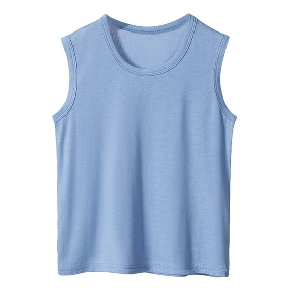 JIAYUE Boys Tank Tops Summer Kids Sleeveless Shirt Soft Fabric Comfortable Casual Lightweight Breathable Daily Tee Boho Child Dailywear