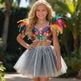 thumbnail image 1 of JIAYUE Carnival Girls Skirts Sequins Mini Elastic Waist Flared Tutu Skirt For Children Elegant Party Performance Wear, 1 of 4