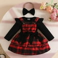 thumbnail image 1 of JIAYUE Child Clothes Sets Girls Long Sleeve Ribbed Infant Romper Bodysuit Bowknot Plaid Suspender Skirts Outfits Casual Clothing, 1 of 9