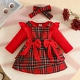 thumbnail image 1 of JIAYUE Child Clothes Sets Girls Long Sleeve Ribbed Infant Romper Bodysuit Bowknot Plaid Suspender Skirts Outfits Casual Clothing, 1 of 9