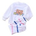 thumbnail image 1 of JIAYUE Girls 2 Piece Pajama Set Warm Winter Flannel Sleepwear Long Sleeve Crew Neck Tops & Pants Comfy Loungwear for Baggy Wear, 1 of 3