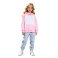 thumbnail image 1 of JIAYUE Girls Clothing Outfits Raglan Long Sleeve Color Block Hoodies With Pocket Solid Jogger Pants 2-Piece Sets Back To School,11-12 Years, 1 of 4
