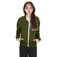 thumbnail image 1 of JIAYUE Girls Outerwear Coats Hooded Zipper Full Sleeve Front Open With Cuffed Sleeves For Children Youth Casual With Functional Pockets Stylish Kids Jacket, 1 of 9