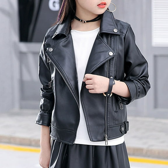 JIAYUE Girls Outerwear Jackets Windproof Solid Color Long Sleeve Zipper Cardigan For Kids Stylish New Design Clothing