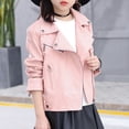 thumbnail image 1 of JIAYUE Girls Outerwear Jackets Windproof Zipper Cardigan Solid Color Long Sleeve Top For Kids Fashion Casual Wear, 1 of 6