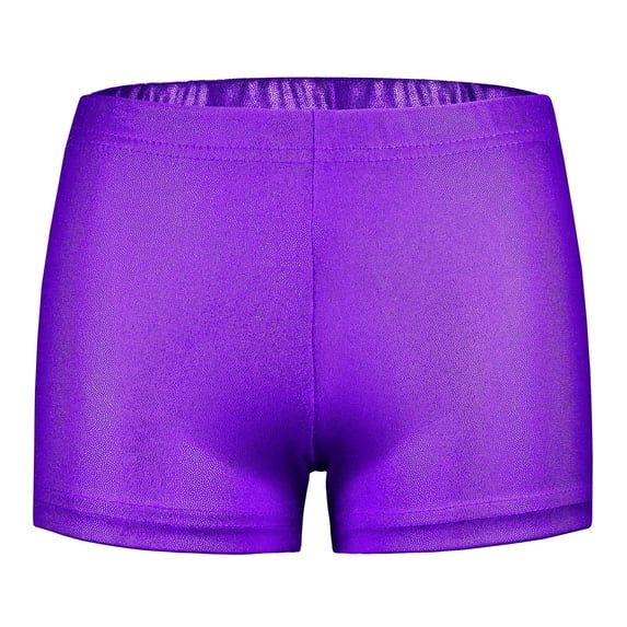 JIAYUE Girls Shorts Toddler Glitter Ballet Dance Bike Solid Color Breathable Stretchy Tight Playgrounds Gymnastics Kids Cozy Bottoms