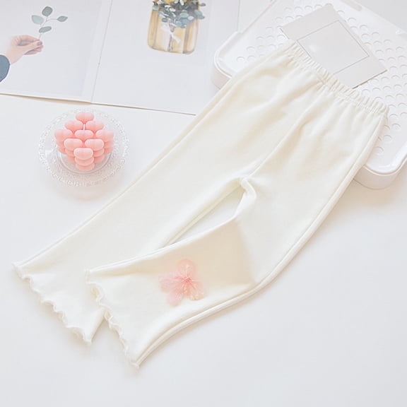 JIAYUE Girls Solid Color Jogger Pants Casual Flare Leg For Kids Spring Autumn Fashion Comfortable Trousers