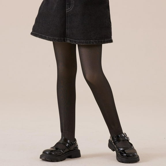 JIAYUE Girls Solid Color Tights Thermal Thickened Stretchy For Kids Autumn Winter Warm Comfortable Leggings