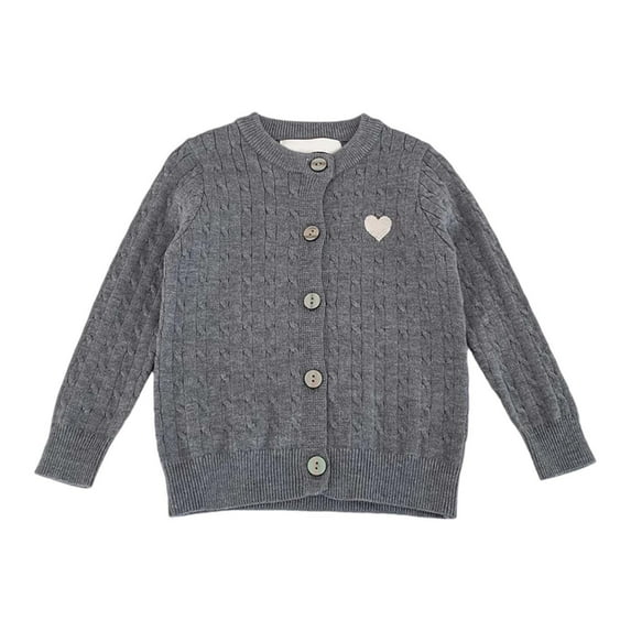 JIAYUE Girls Sweater Long Sleeve O-Neck Kids Medium Size Boys Baby Western Casual Knitted Cardigan Jacket (1Y 9Y) Leisure Children Tops